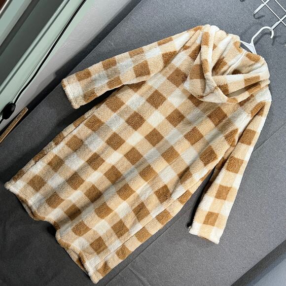 BumbleBella by Jill Martin Long Jacket Cardigen Hood Brown Size XXS - Picture 15 of 16